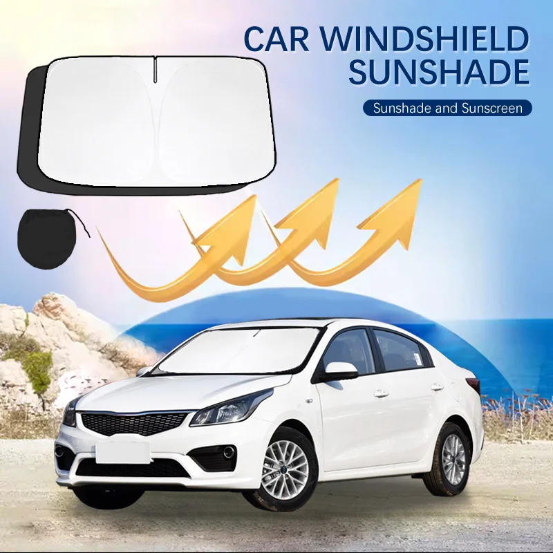 

For KIA K2 Windshield Sun Shade Sunshade Sun Visor Protector Foldable Blocks UV Rays Laser Sun Protector
