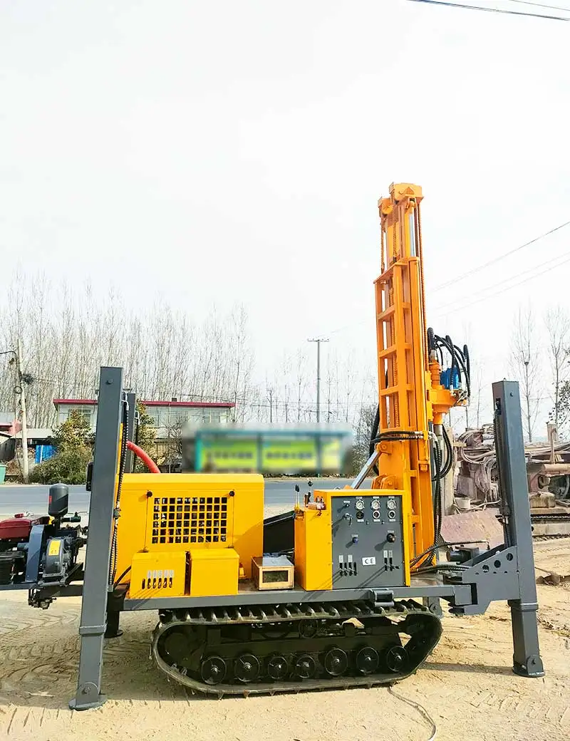 Customized Hard Rock Breaker 180m 200m Yuchai Diesel Pneumatic Portable Soil Drilling Rig Equipment in Water Well