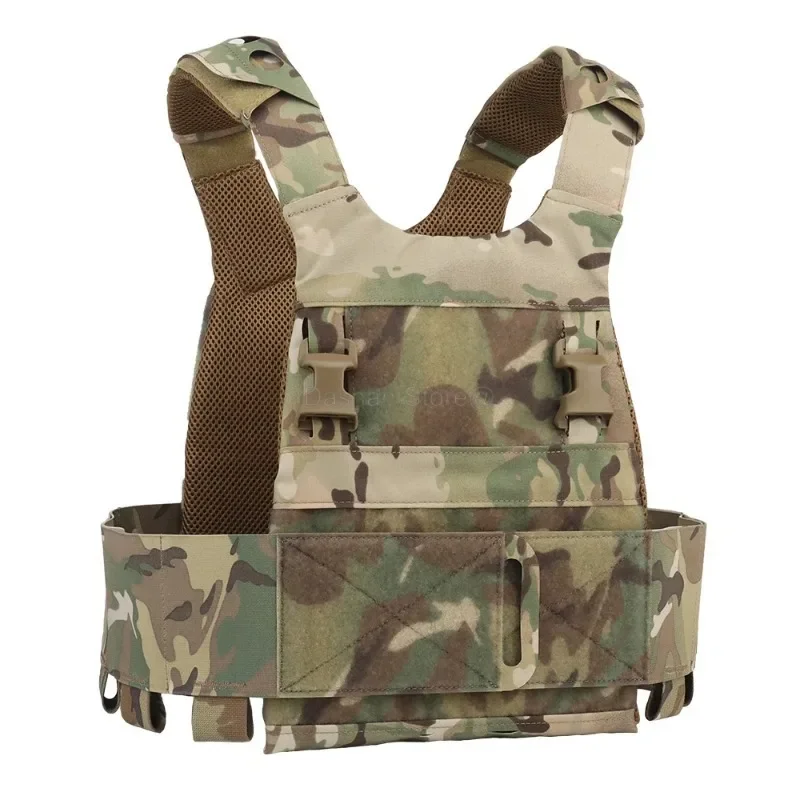

Low Profile Slick Plate Carrier Tactical Vest Lightweight Modular Molle System Airsoft Gear Ferro Style V5