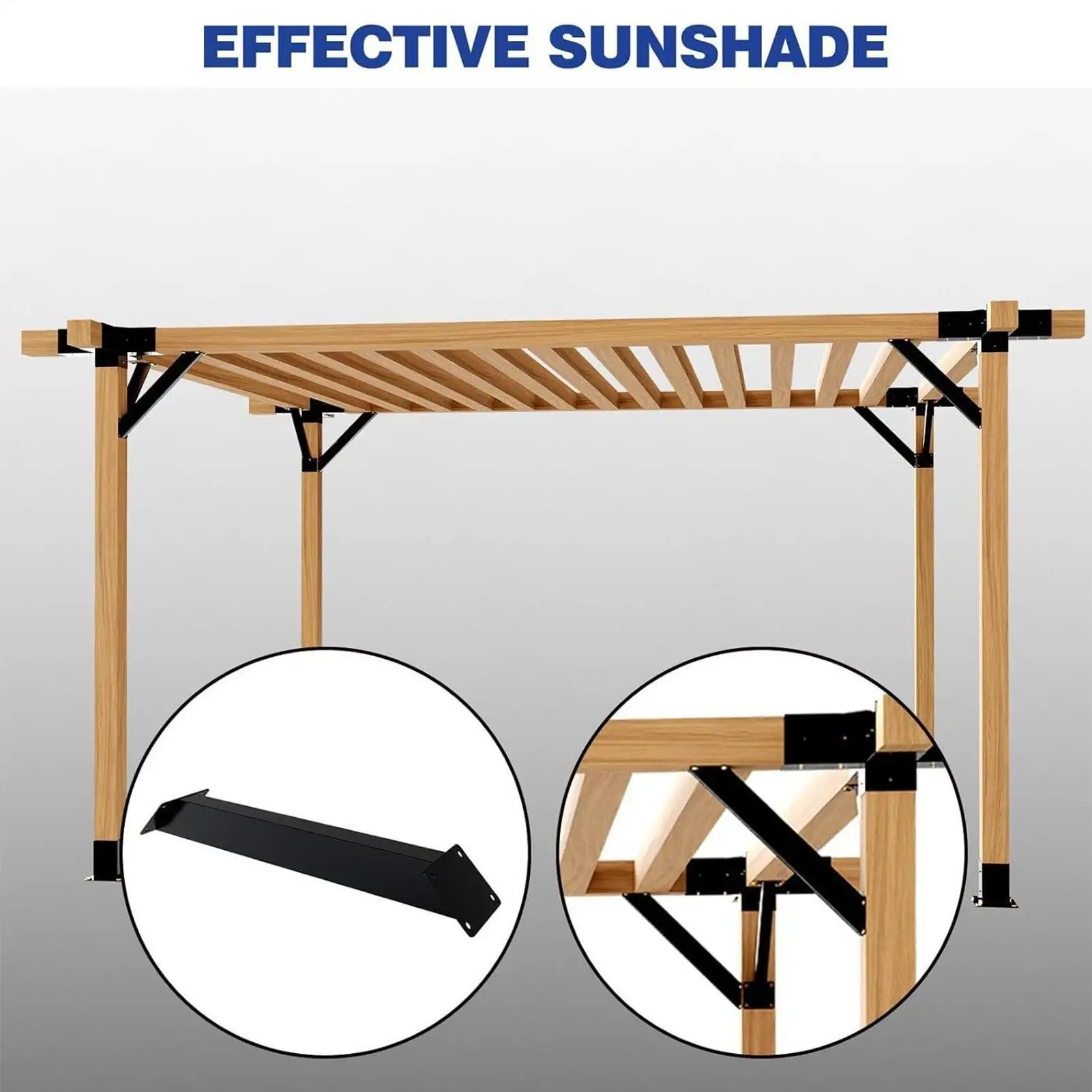 45 درجة قوس 45 درجة 2 قطع العريشة قوس رف الكتب تصاعد حامل ل جدار خزانة زاوية اللوح الأمامي مكافحة المرآب #4