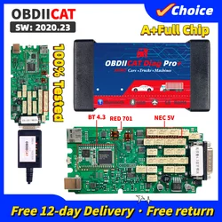 OBDIICAT Diag Pro+ Multidiag TCS PRO Single PCB For Cars Trucks Diagnostic Tool 2021.11 /2023.23 Keygen Bluetooth OBDII Scanner