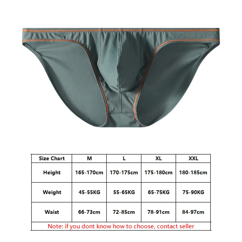 2pcs/lot Large Bulge Man Underwear Briefs Low Rise Sexy Under Panties Body Fitting Men's Jock Pouch Breathable Man Bikini