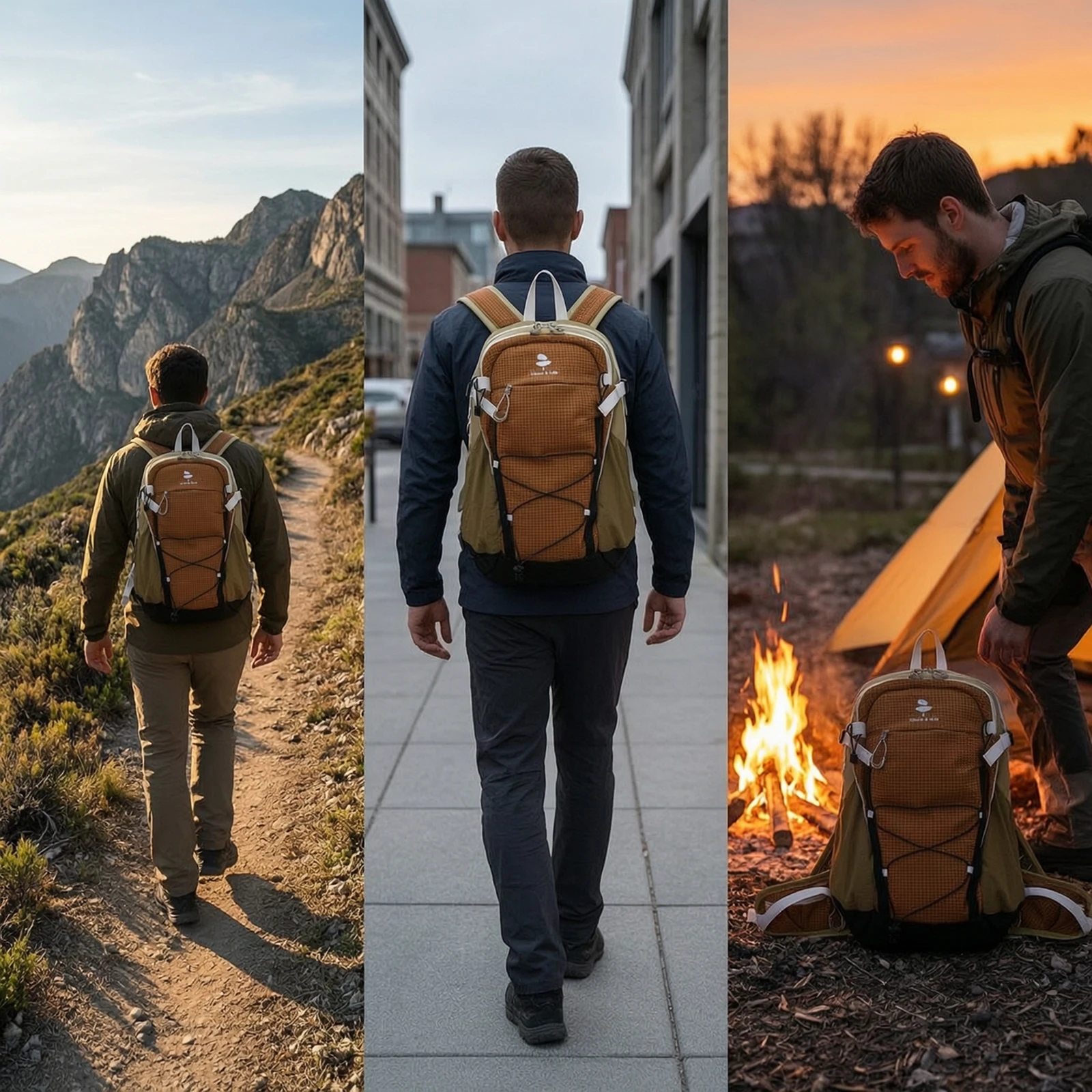 Hiking Backpack Lightweight Outdoor Backpack with Waist Belt Hiking Pack with Compression Straps Adjustable Bag Compact view 5