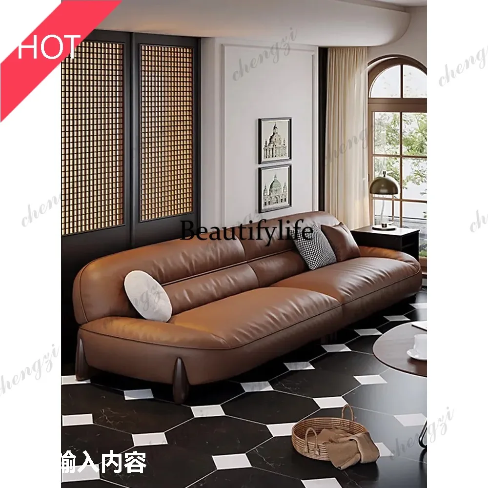 M9344 Modern minimalist business reception area rest leather sofas  negotiation leisure straight Italian style office sofa Furni