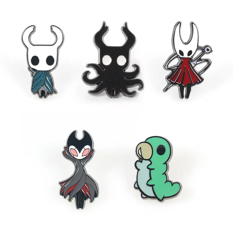 Hollow Knight Game Enamel Pin Cosplay Wanderer Lapel Hornet Badge Metal Brooch Party Gift Prop