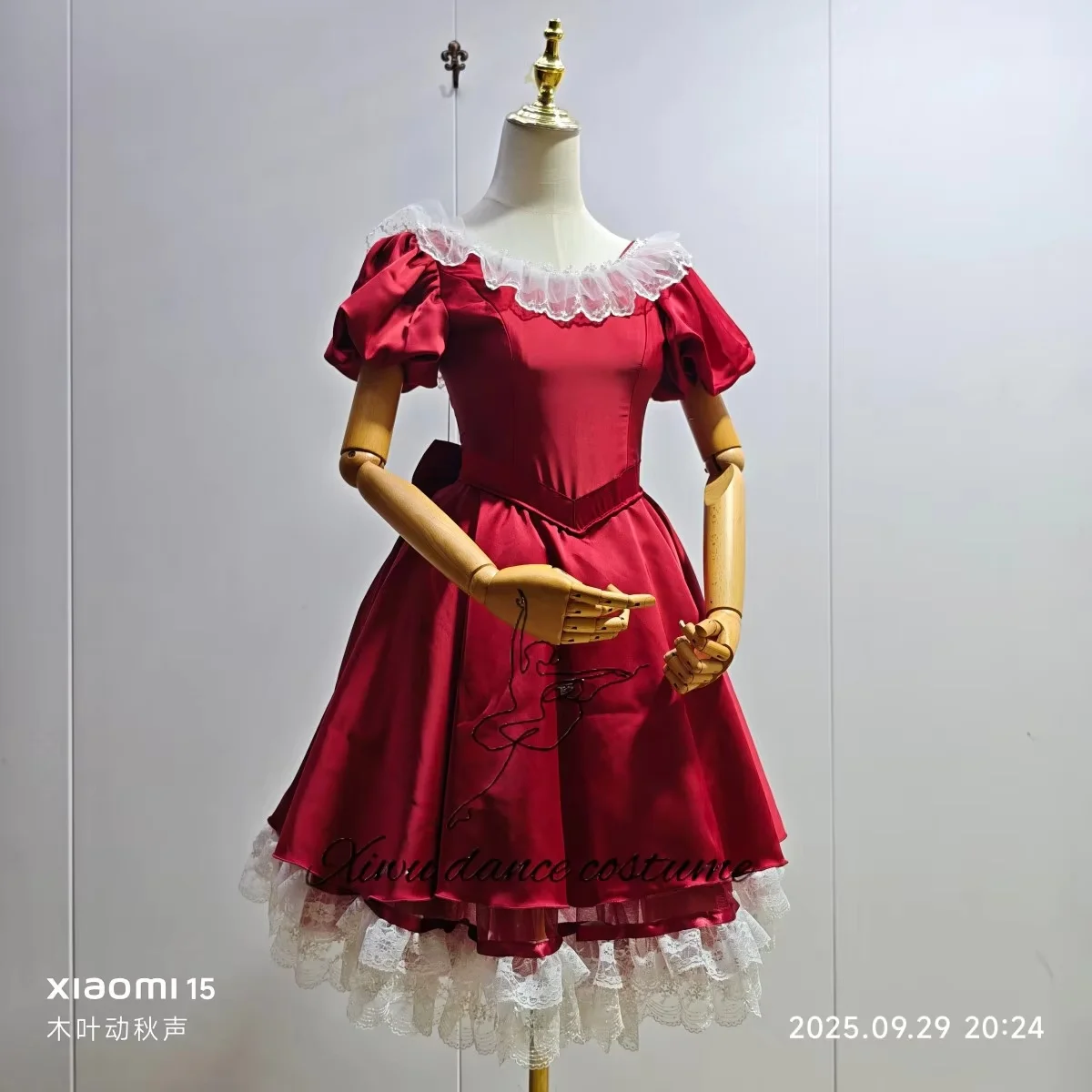 Customized Wine Red Nutcracker Clara Doll Ballet Performance Costume