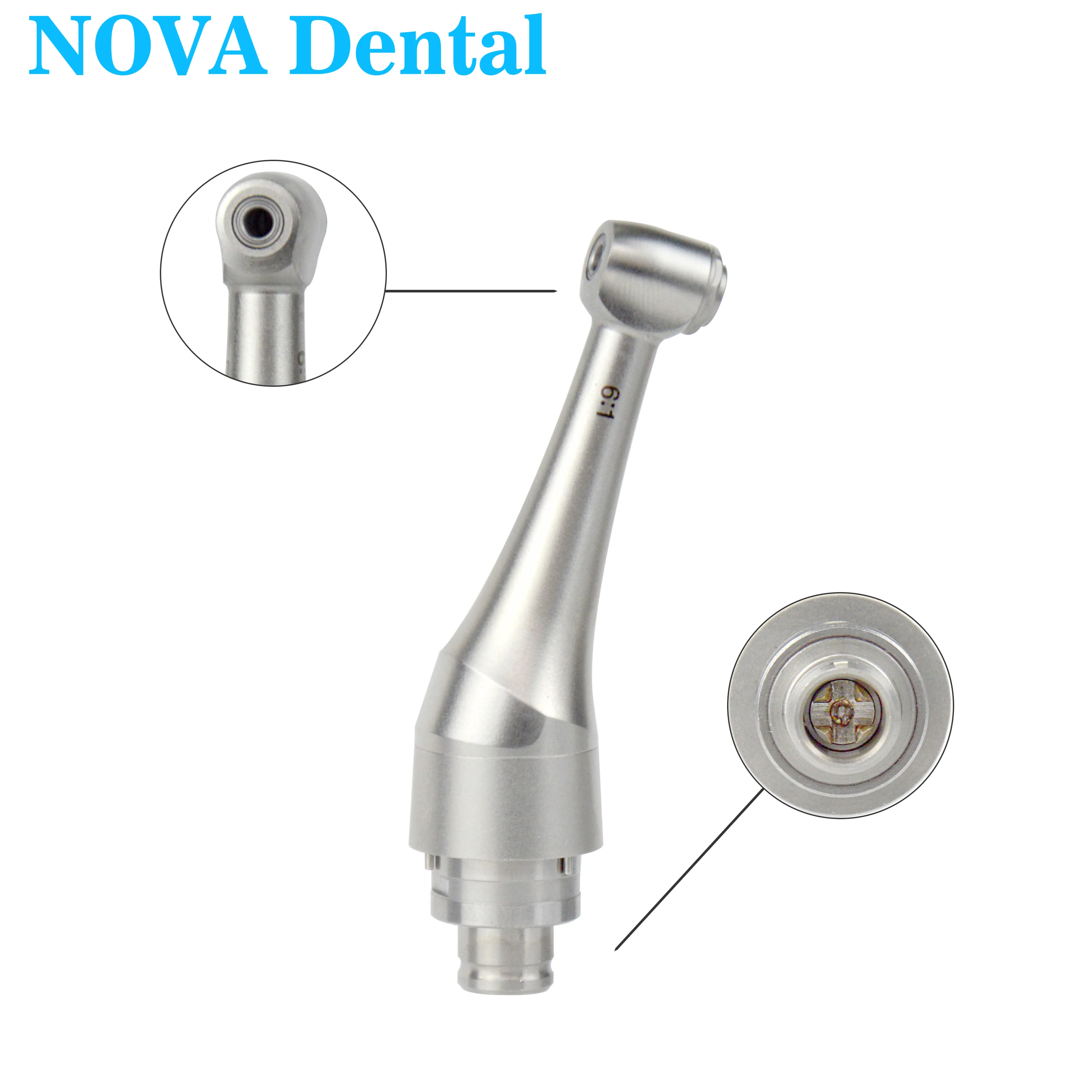 Dental treatment tool Woodpecker 6:1 Diagonal head component of dental handle with button for dentists, universal interface