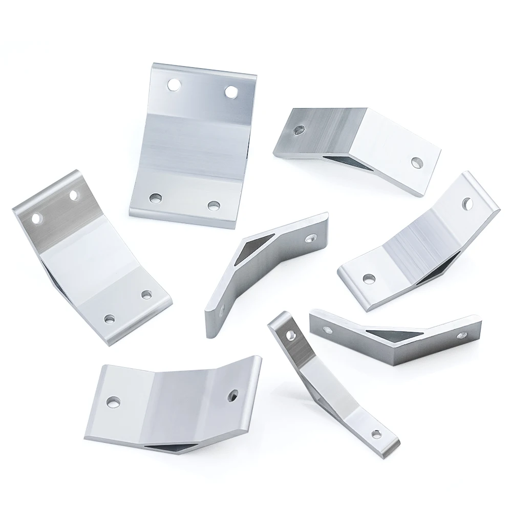 Lot De 10 équerres D’angle En Aluminium – Profilé 4040 – Fixation Murale – Justech