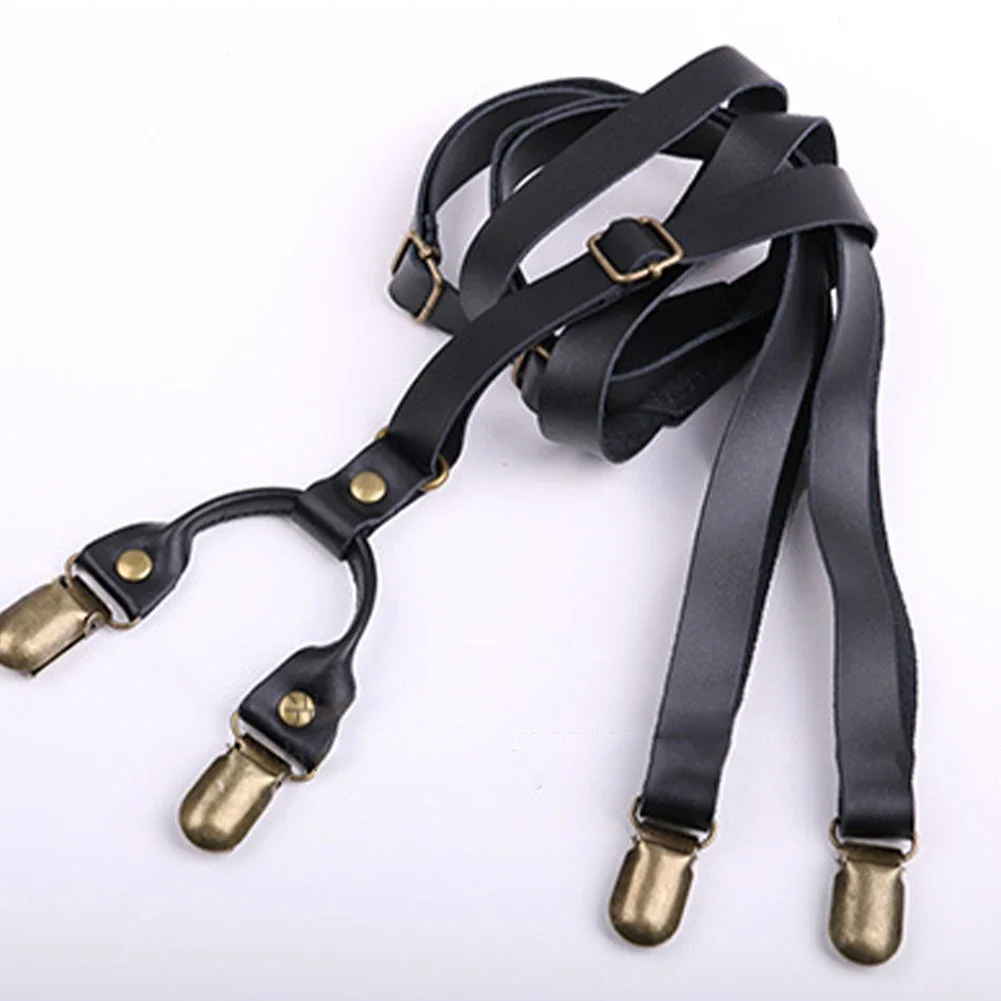 

2022 Fashion Suspender Unisex Belt Loop Most Suit Suspenders Adjustable Adult Brass Clip-on Fit For H Back Hook