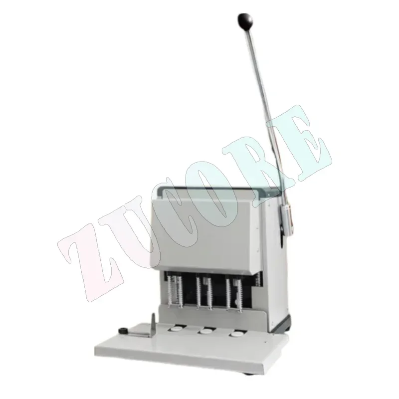 Three-hole punching machine non-adjustable hole spacing archive and financial voucher binding machine Manual electric puncher