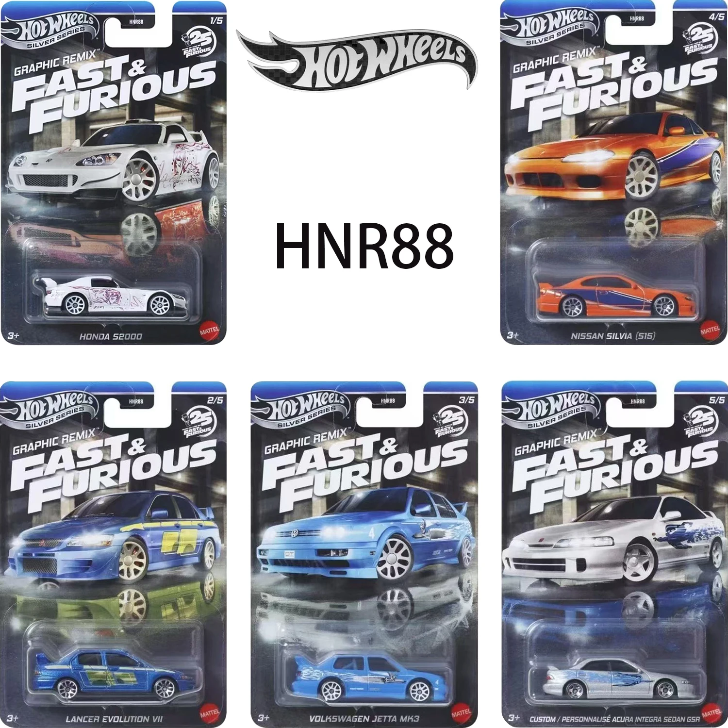 

Новые Hot Wheels 1:64 HNR88 Silver Series, модель автомобиля из сплава S2000, коллекция имитаций игрушек, защита от доставки