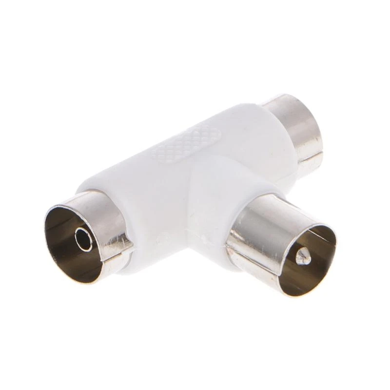 090F 2 chiều cho T splitter cáp đồng trục trên không nam đến 2 lần kết nối nữ