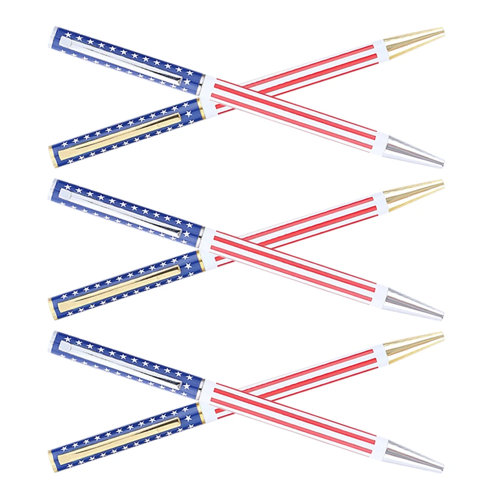 

6 Pcs Five-pointed Star Ballpoint Pen Classic Retractable Metal Writing Novelty Office Stationery Daily