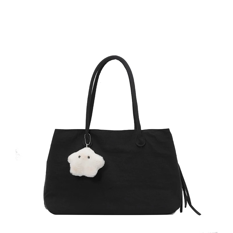 

Korean-style multi-compartment large-capacity lightweight handbag for women, new spring/summer simple commuter bag, shoulder and