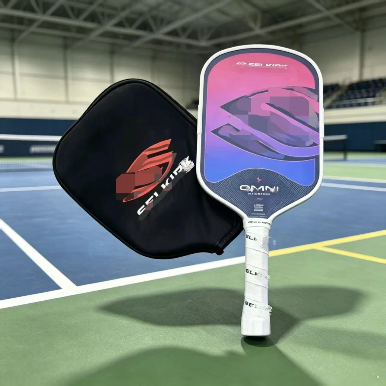 2026 Selk Omin 16mm Pickleball Paddle Elongated Calypso T700 Carbon Fiber Faceplate EVA + EPP Foam Core Hot pressing with Nfc