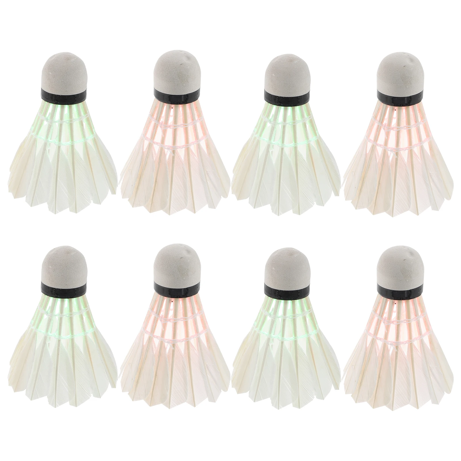 

8 Pcs Luminous Badminton Durable LED Shuttlecock Shuttlecocks The Bird Light Balls