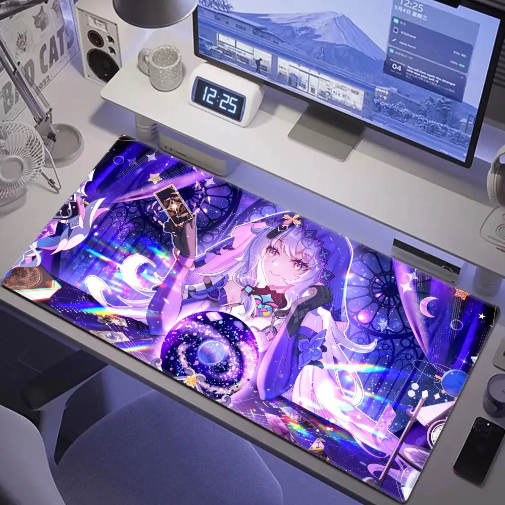 Honkai Star Rail Black Swan Gaming Large Mouse Pad Computer Laptop Mousepad XXL Office Keyboard Pad Desk Mat PC Gamer Mouse Mat