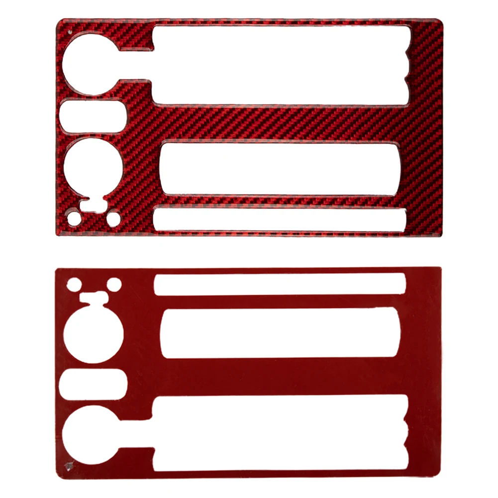 Brand New Control Panel CD Panel Trim Carbon Fiber Front High Quality High Temperature Resistant Red Brand New