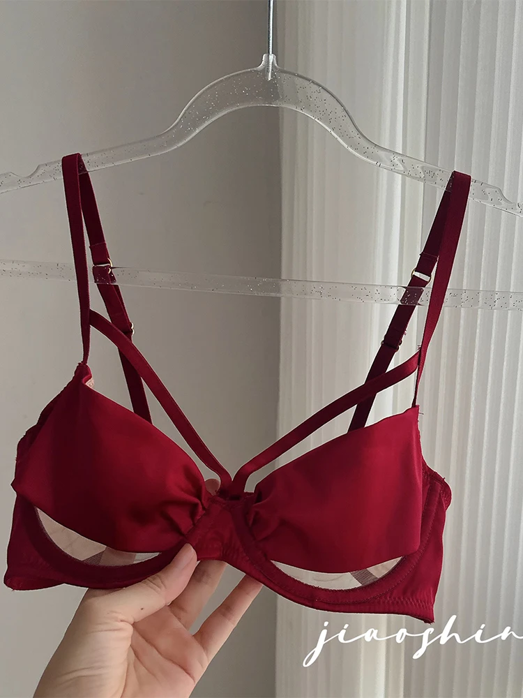 

Women Wine Red 2-piece Lace Bra Set Exotic Bra Underwire & Garter Panty Underwear Set Exotic Sexy Lingerie Set Lingerie Clothes