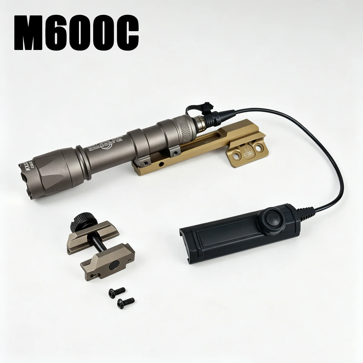 Surefire M300B M600B Powerful Flashlight with Extended Side Mount Fit 20mm M-LK Keymod for AR15 M300C M600C Scout LED Light
