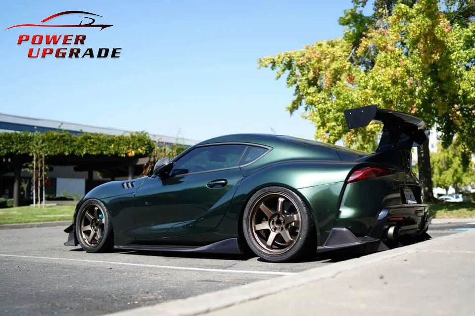 For Toyota Supra A90 A91 Mk5 Rear Spat Carbon Fiber Splitter Vrs Style Diffuser Splitter Kit Lip Flaps Spoiler Side Skrit