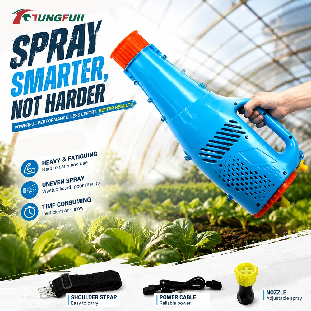 Portable Electric Atomizer Blower Agricultural Garden Sprayer Wind Delivery Mist Spraying Machine Farm Pest Control Disinfection
