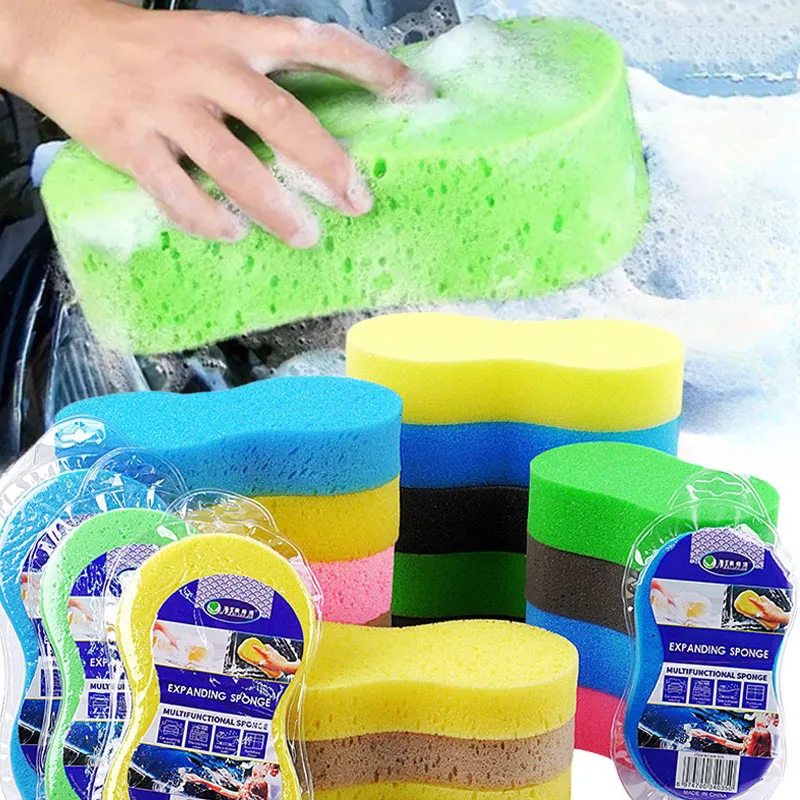 Large Car Wash Sponge Honeycomb Sponges High-density Car Washing Sponge Block Auto Detailing Foam Cleaning Tools Car Accessories