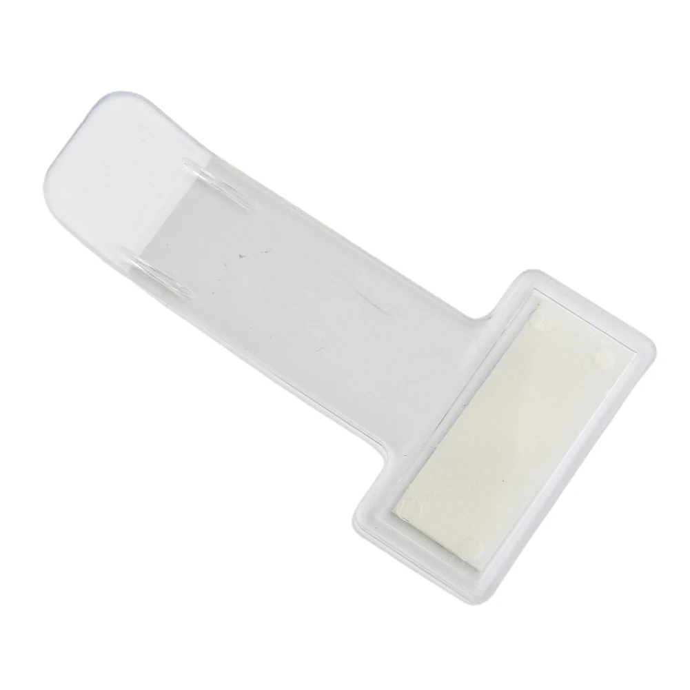 الزجاج الأمامي سيارة وقوف السيارات تذكرة 2 قطعة اكسسوارات 2 قطعة تذكرة وقوف السيارات كليب البلاستيك حامل التذاكر كليب 7.4X3.95X0.1 سنتيمتر