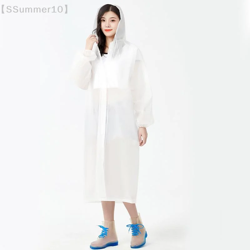 【SSummer10】Waterproof Raincoat Portable Adult Raincoat For Outdoor Hiking Emergency Rainproof Clothing【SS】
