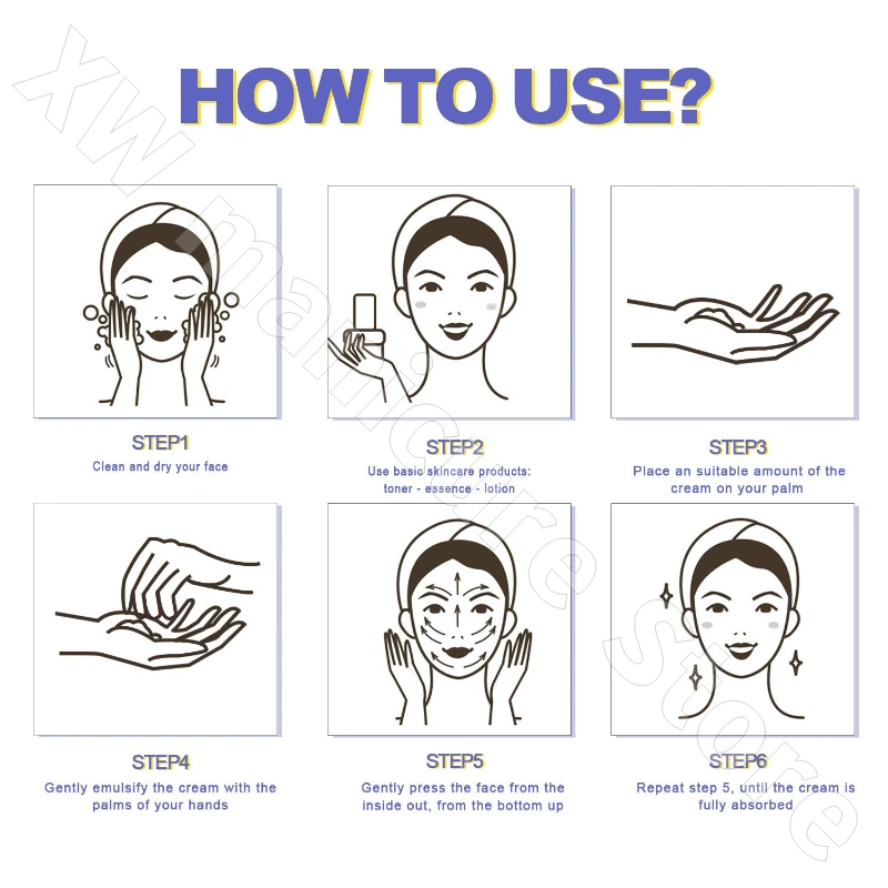 SUMAX حمض الهيالورونيك كريم وجه دقيق ترطيب ترطيب اشراق ثبات كريم العناية بالوجه المرن 50 مللي #5