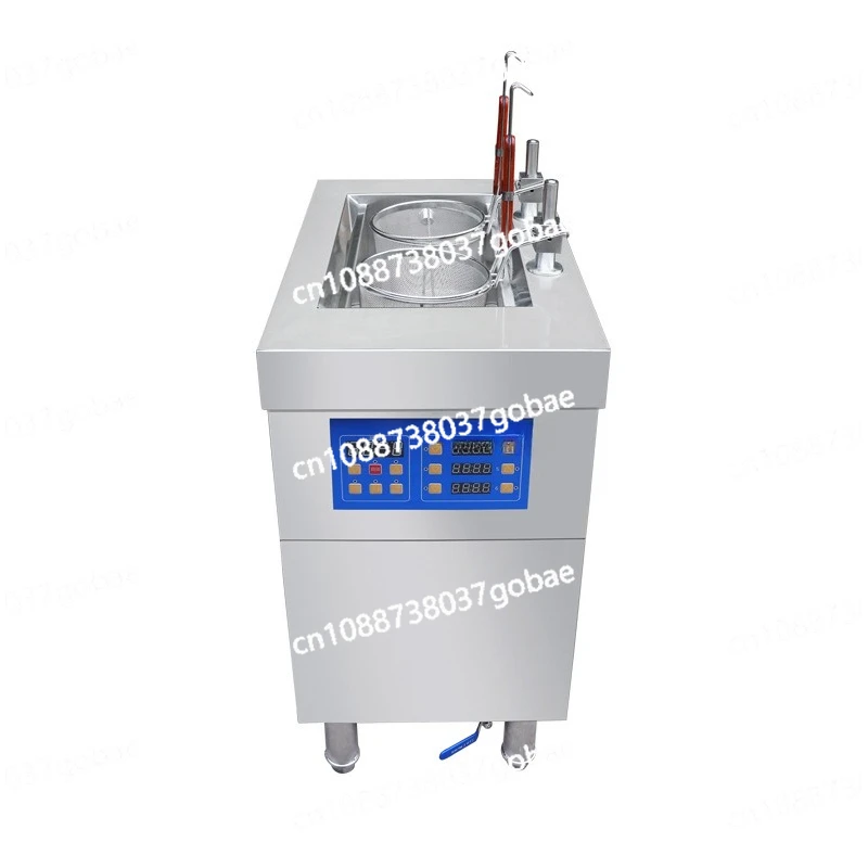 

Automatic lifting noodle cooking stove two holes double control electric noodle cooking machine