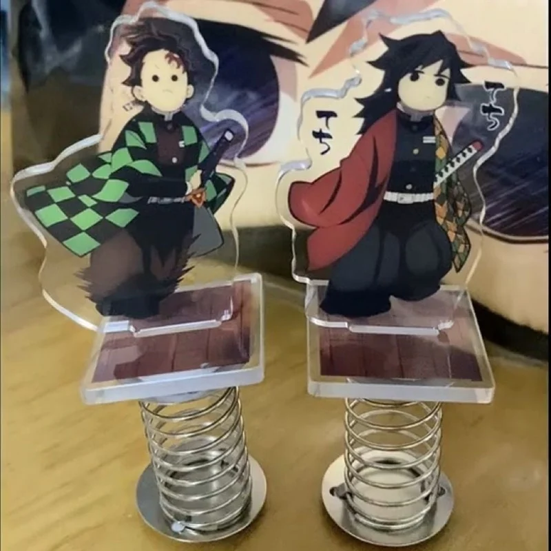 حامل أكريليك أنيمي Demon Slayer يتميز بلوحة زنبركية ملصق مغناطيسي Tomioka Giyuu وTanjirou لهواة الجمع والمعجبين #2