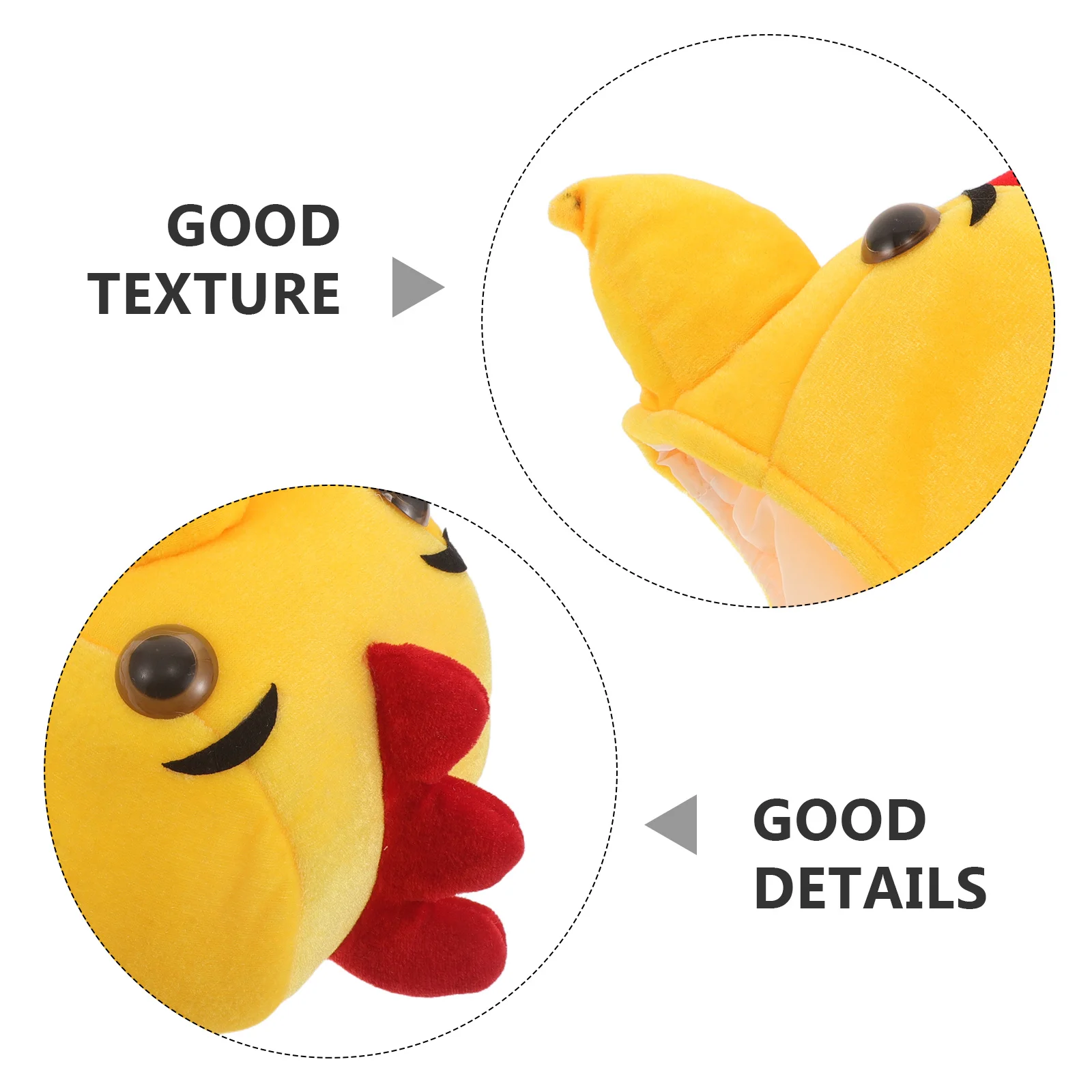 Cartoon Little Chick Headband Yellow Animal Hat For Christmas Carnival Party Cosplay Prop Costume Accessory
