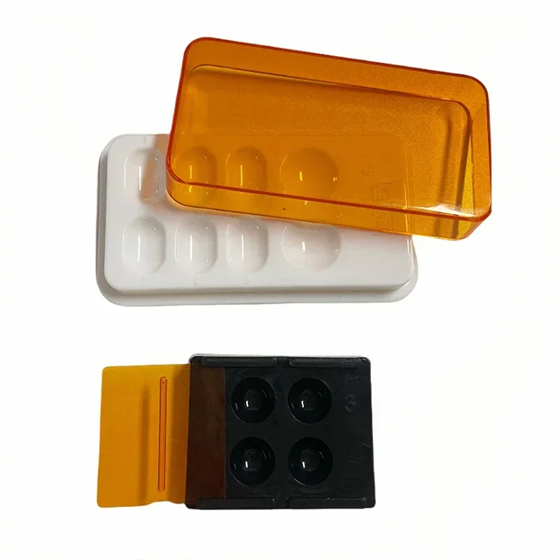 30PCS Dental Veneer Storage Case Teeth Patch Box Resin Veneer 4 Hole 8 Hole with Light Box