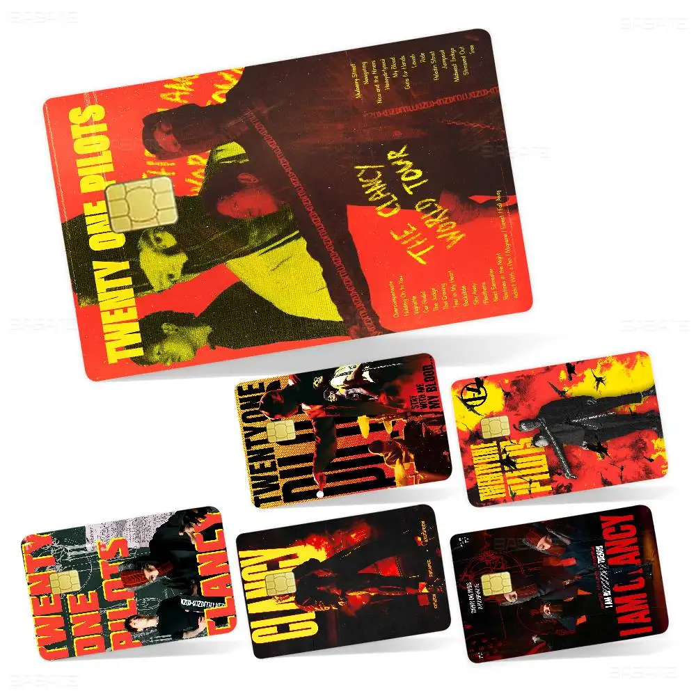 Band T-Twenty O-One P-Pilots Various Anime Bank Credit Cards Bus Pass Decoration Waterproof Stickers Collection Toys Gifts
