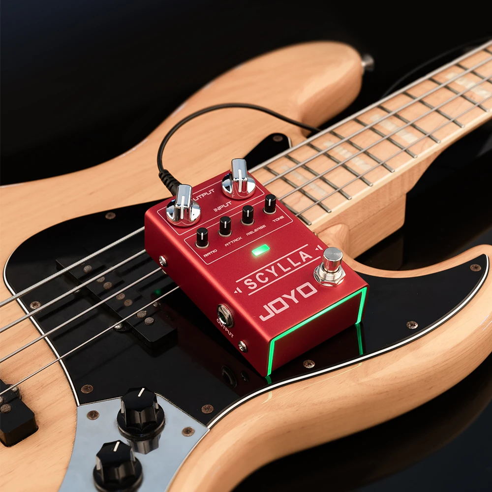 

JOYO R-27 SCYLLA Bass Compression Guitar Effect Pedal Studio-grade Bass Pedal Low Noise High Dynamic Circuit Design with 3 Knobs