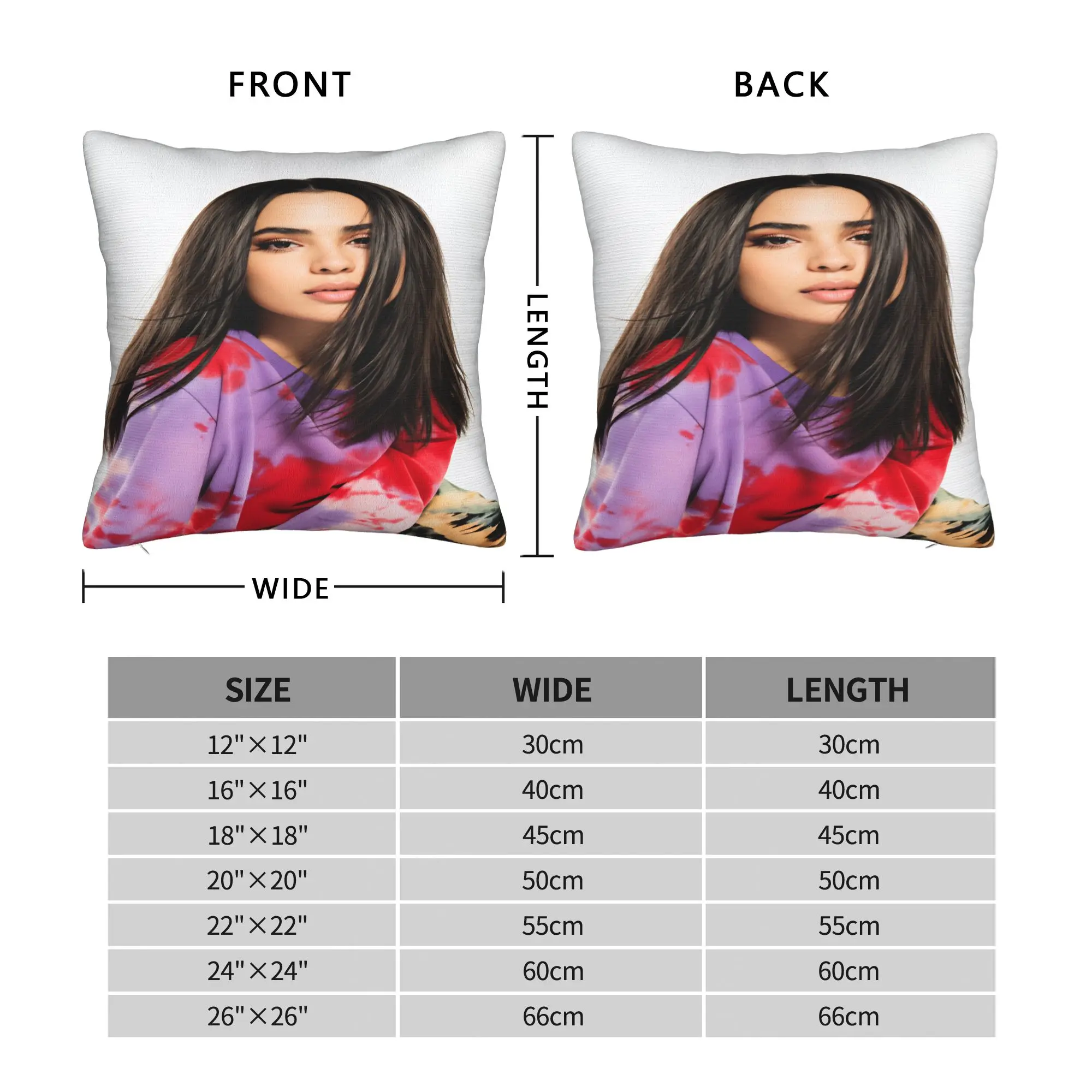 Pillow Cover Actor Sofia Carson   Retro Trendy Pillow Case For Living Room Sofa Pillowcases