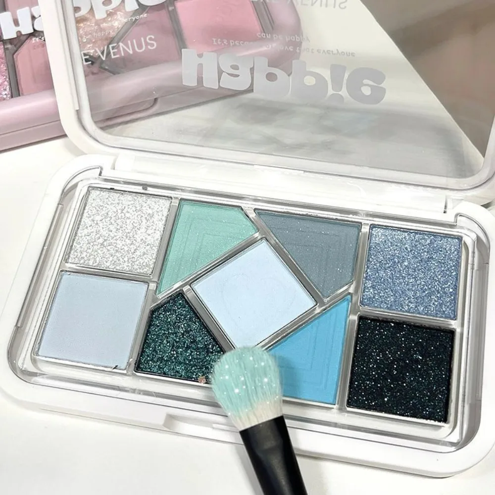 Ombretto glitterato a lunga durata Evidenziatore Colori vivaci Ombretto impermeabile Effetto schiarente naturale Pigmento per occhi