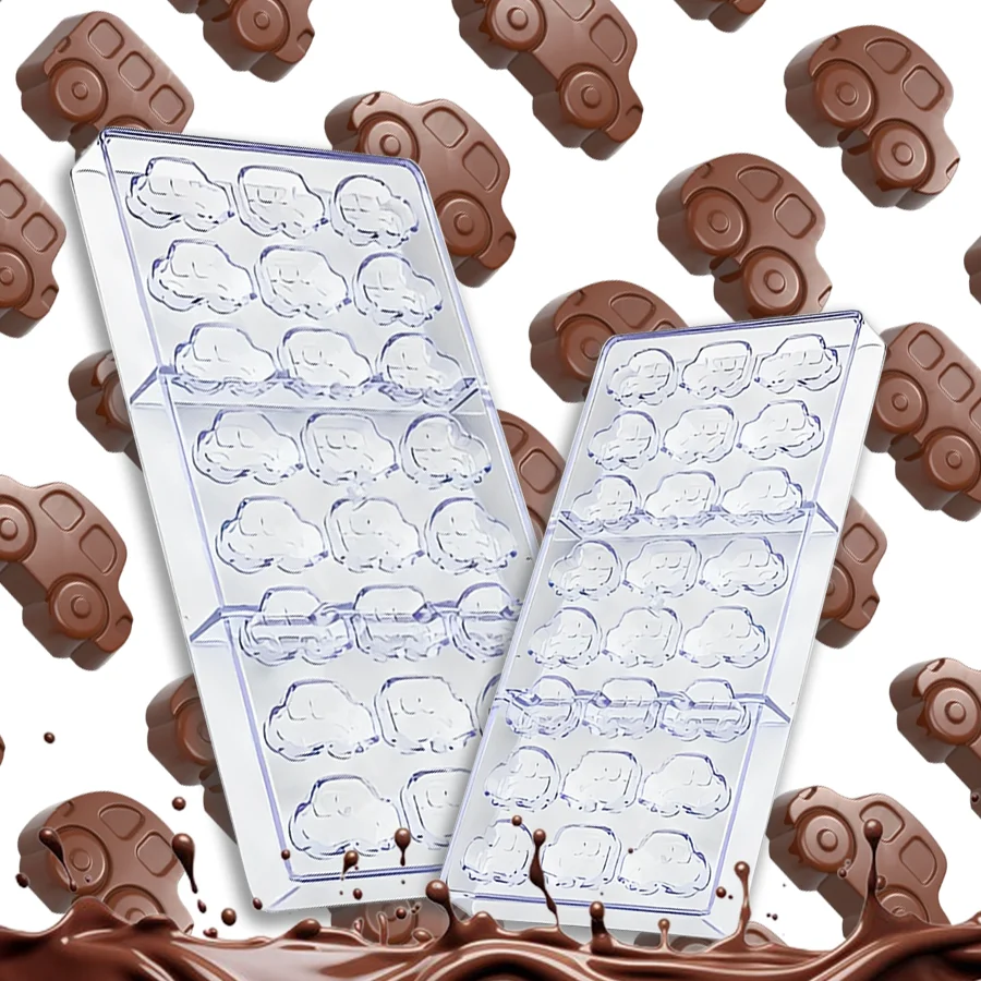 1pc Car Shaped Chocolate Mold Handmade DIY Crafts Kitchen Restaurant Baking Tool for Festival Birthday Gift Party Dessert XJM