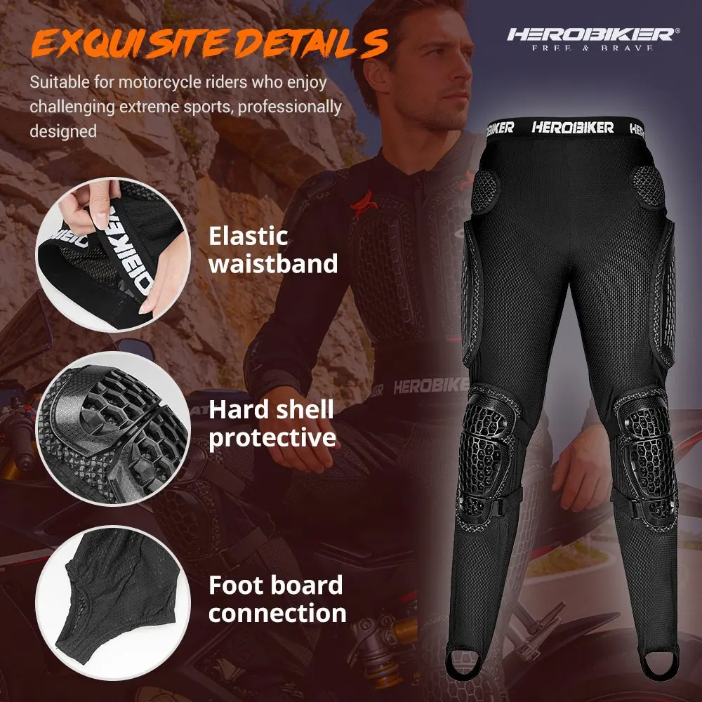 Summer Motorcycle Pants Off-Road Racing Armor Pants Riding Drop Resistant Riding Hard Motorcycle Scratch Resistant Armor Pants