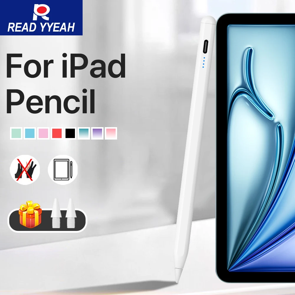 

Gradie Stylus Pen For Apple Pencil with LED Power, Palm Rejection Touch Pencil for 2022 2021 2020 2019 2018 iPad Accessories