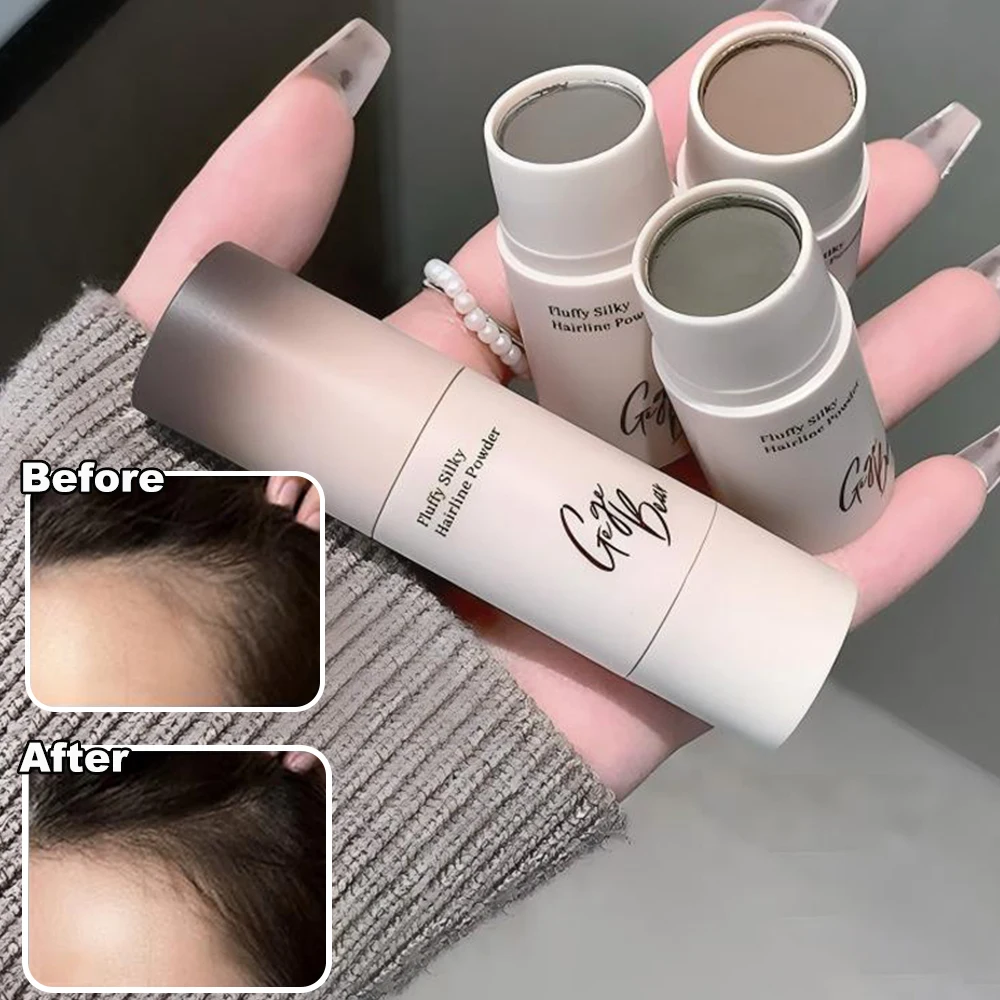 Gege Bear Hair Line Powder Black Root Cover Up Natural Instant Waterproof Hairline Shadow Concealer Coverage Paint In Hair