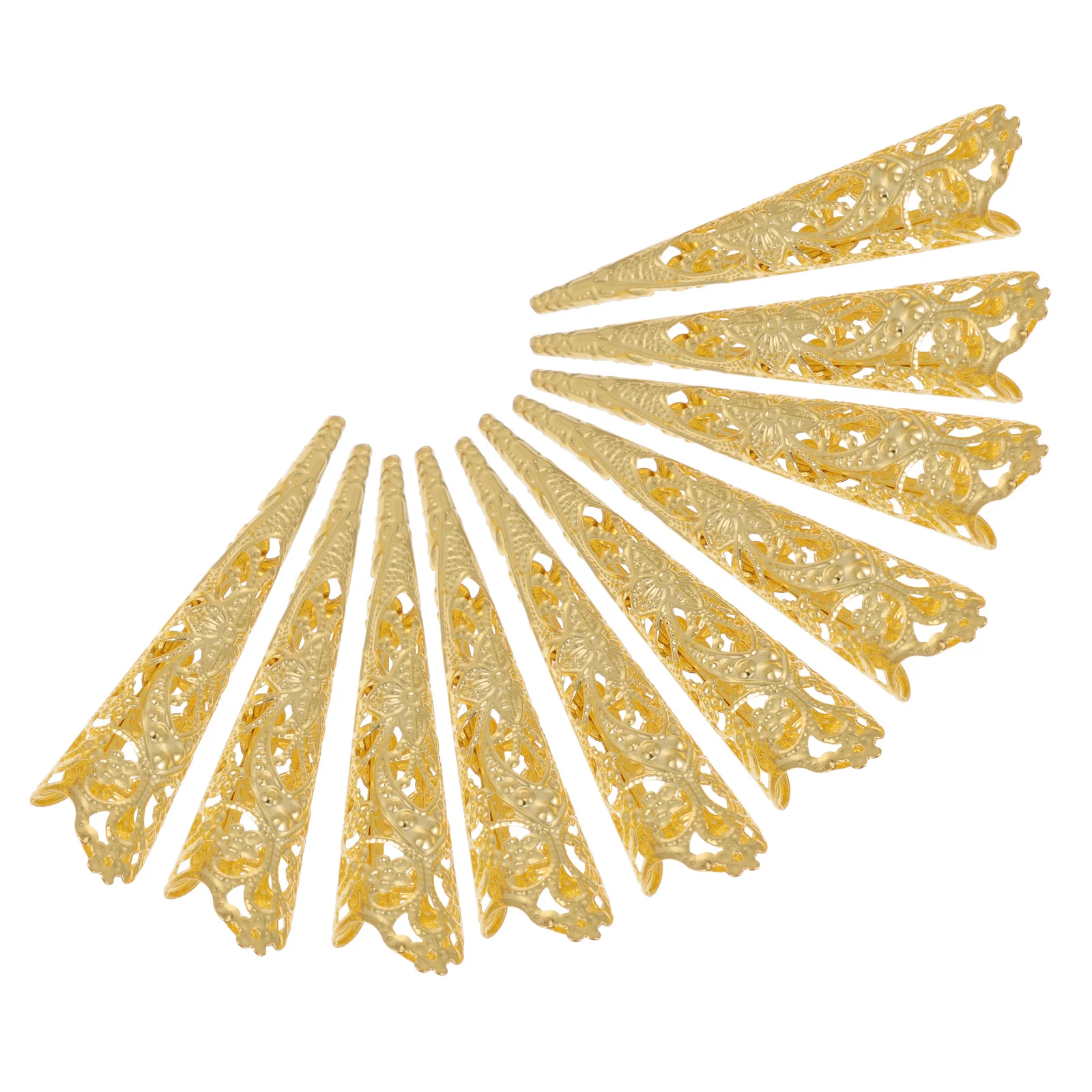 แหวนปลอมติดเล็บ 10 ชิ้น สำหรับตกแต่งชุดเต้นรำของผู้หญิง เครื่องประดับตกแต่งเล็บ