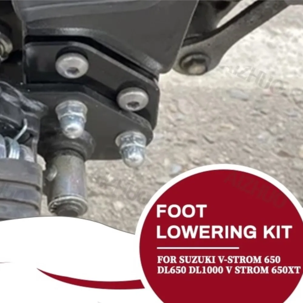 

Driver Pedal Foot Peg Lowering Kits For Suzuki V-Strom 650 DL650 DL1000 V Strom 650XT 2002- 2026 Footpeg Lowering Kit Stainless