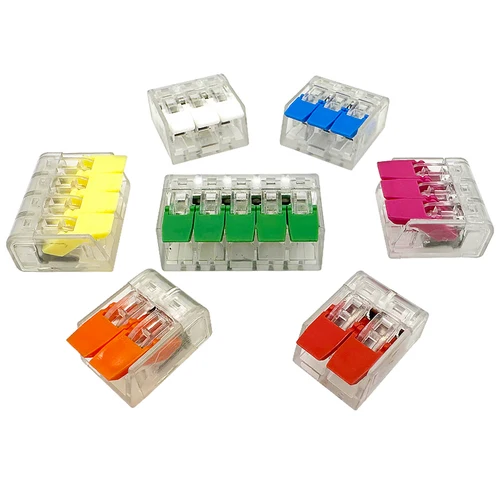 Imagen 2 del producto Combinación de conectores de cable, 86 Uds., bloque de terminales compacto Universal, Terminal de cable de iluminación, ecualizador de cable enchufable para el hogar