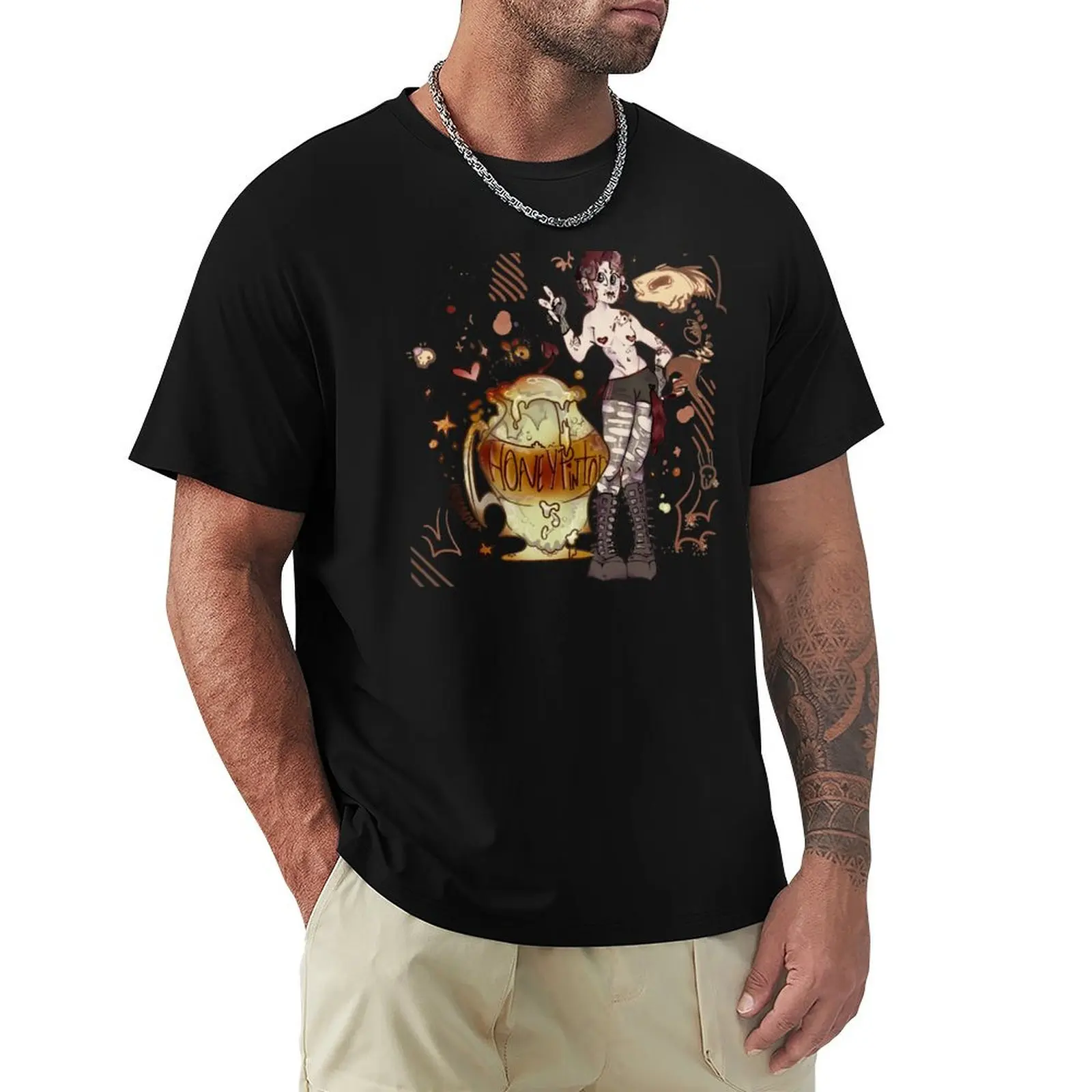 

Honey Pintor Drag queen sticker T-Shirt plain quick drying heavyweight t shirts for men