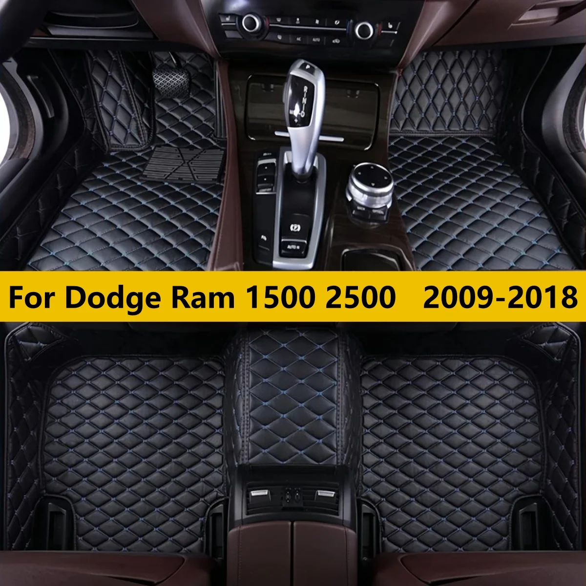 

Автомобильные коврики для Dodge Ram 1500 2500 2009-2018 годов выпуска, кожаные, износостойкие.