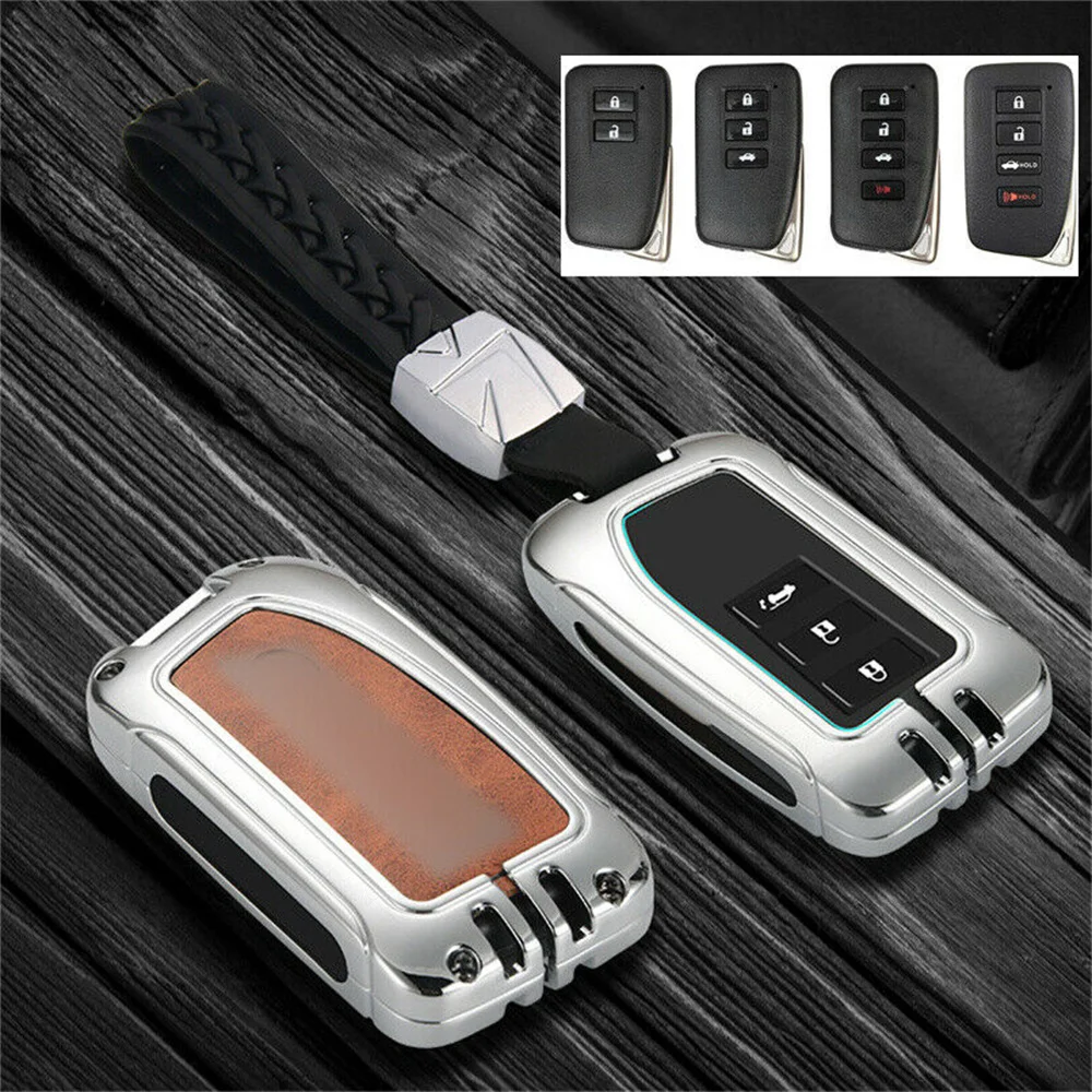 

For Lexus IS ES GS LS RC NX RX LX 200 250 350 Zinc Alloy Car Key Case Cover Sehll Skin Bag Holder FOB Accessories Styling