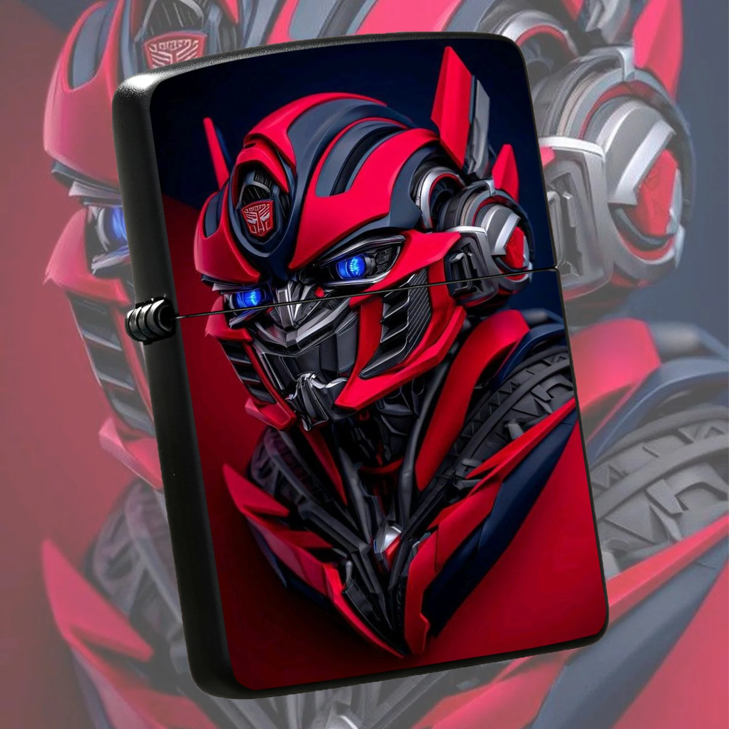 Themed Autobot Stylish Mecha Head Creative Portable Lighter, Trendy Collectible Ornament, Suitable For Multiple Scenarios Like Daily Outdoor Use, Exquisite Practical Gift For Friends And Hobbyists A Humorous And Interesting Lighter