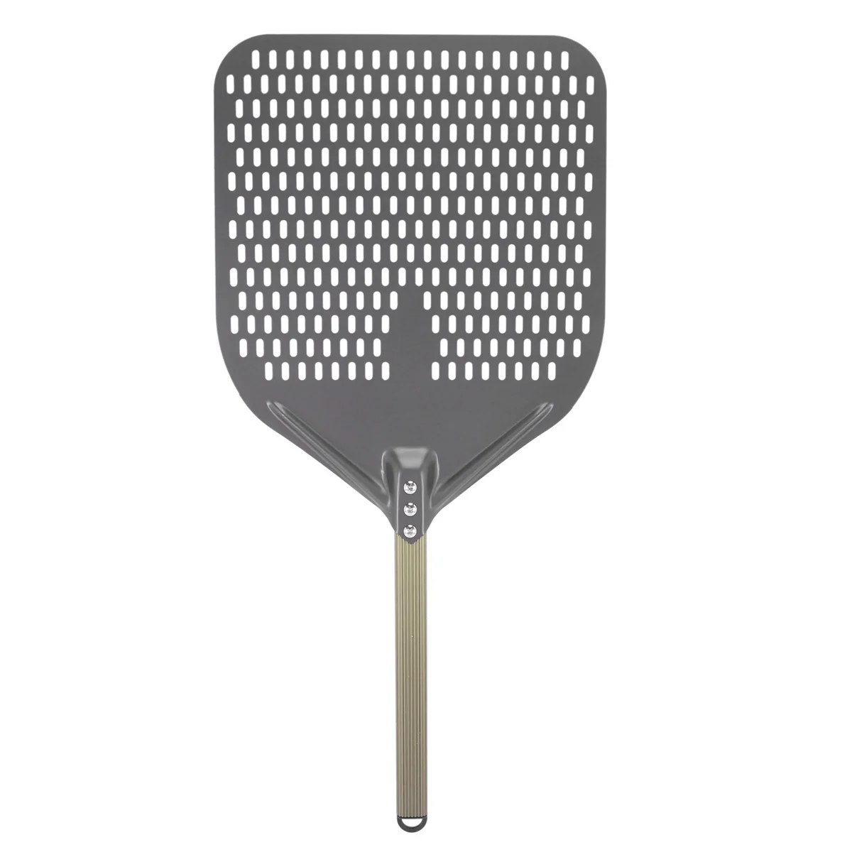 14 Inch Rectangular Pizza Shovel,Perforated Pizza Paddle Aluminum Pizza Peel,Pizza Tool for Baking